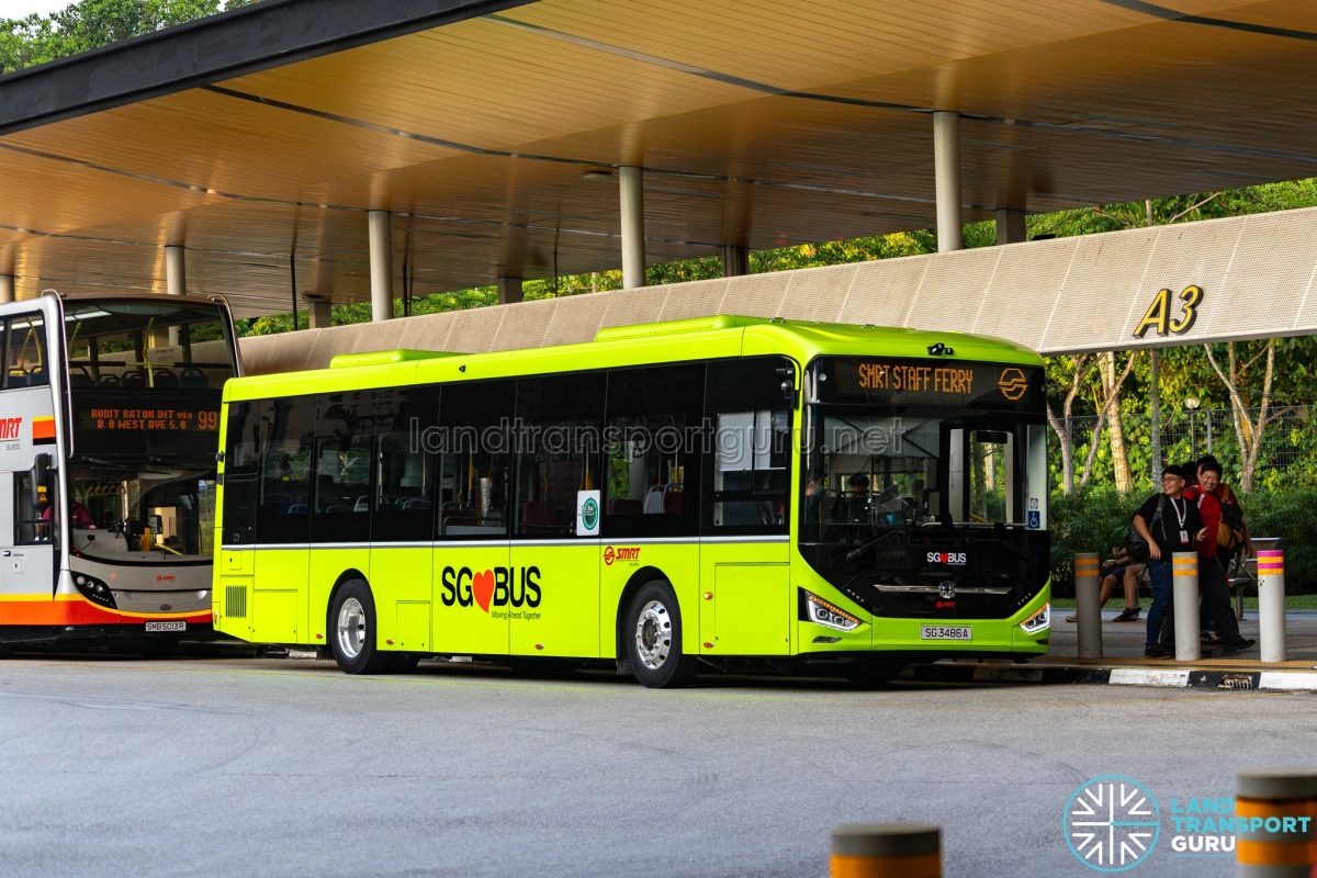 SMRT Staff Ferry – SMRT Buses Zhongtong N12 (SG3486A) | Land Transport Guru