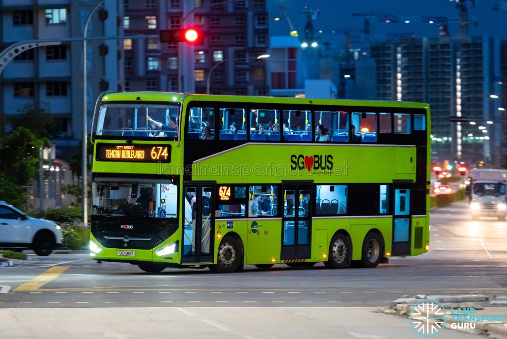 Bus 674 - Tower Transit Zhongtong N12D (SG4014Y)