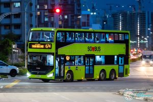 Bus 674 - Tower Transit Zhongtong N12D (SG4014Y)