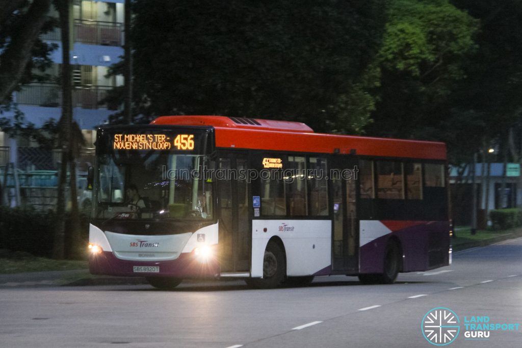 Bus 456 - SBS Transit Scania K230UB (SBS8920T)