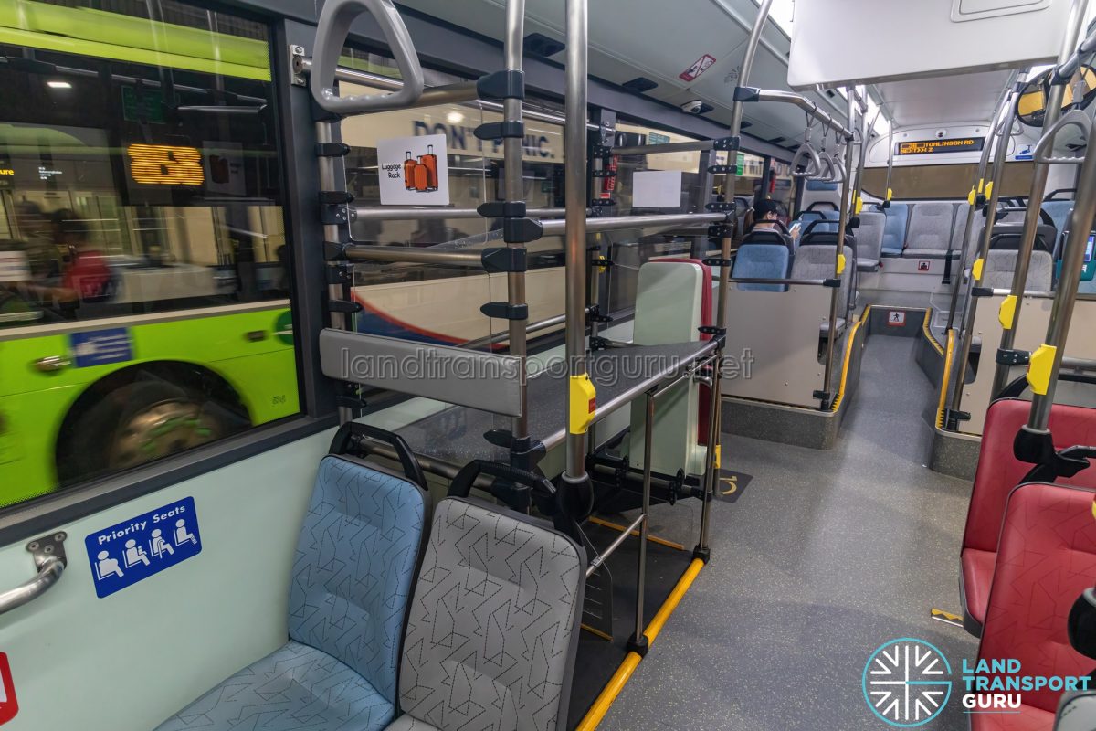Trial of Luggage Racks on Bus Service 36 | Land Transport Guru