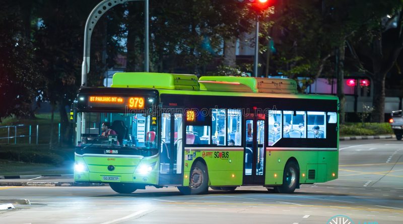 Bus 979 - SMRT Buses Yutong E12 (SG3097P)