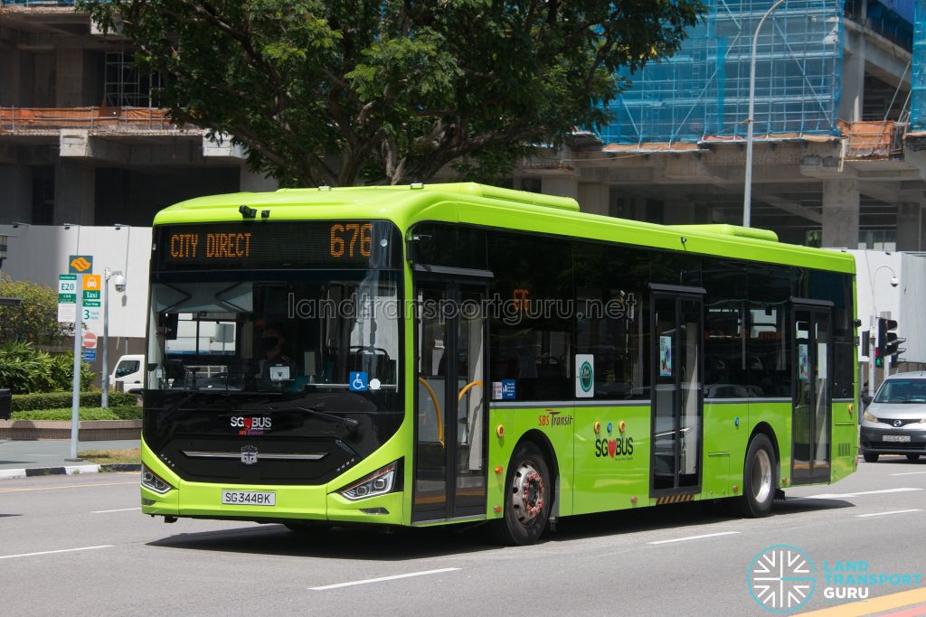 Bus 676 - SBS Transit Zhongtong N12 (SG3448K)