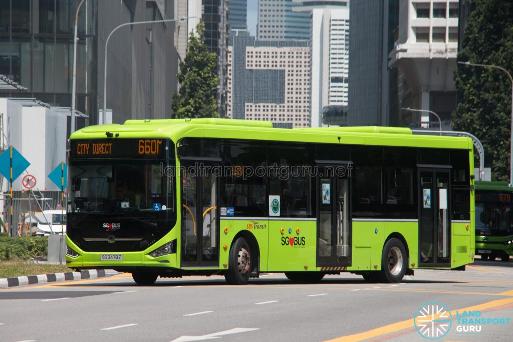 Bus 660M - SBS Transit Zhongtong N12 (SG3478Z)