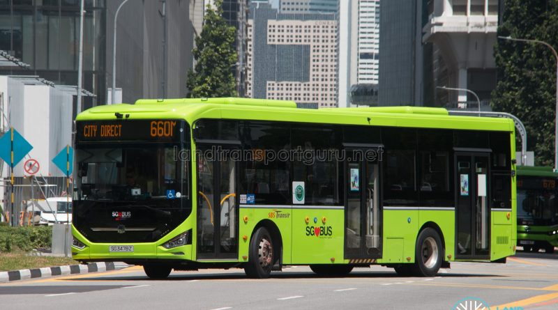 Bus 660M - SBS Transit Zhongtong N12 (SG3478Z)