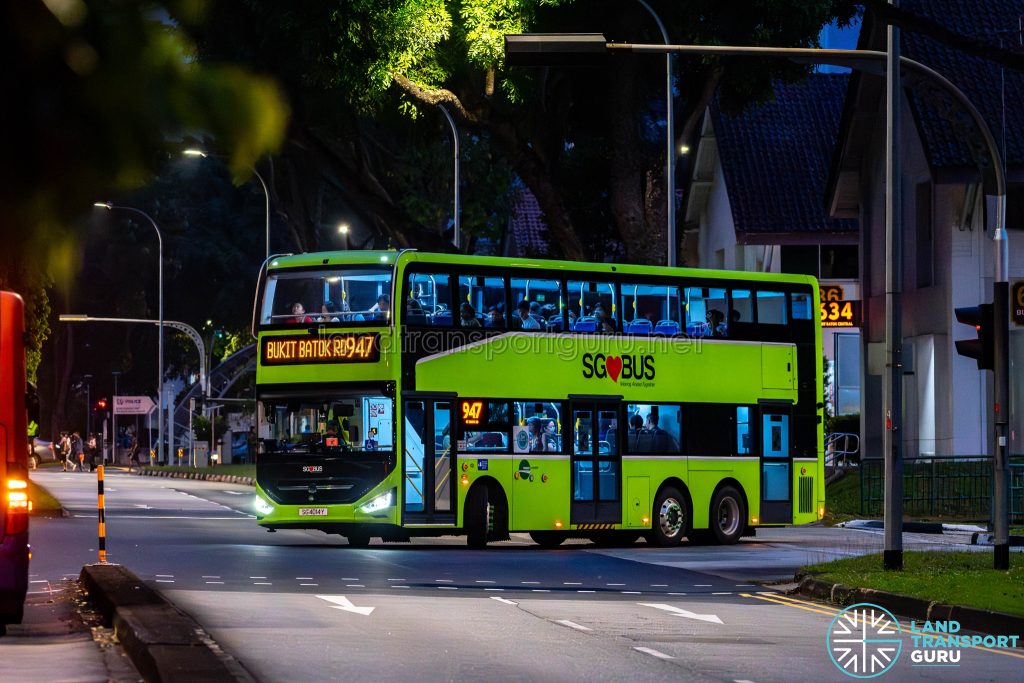 Bus 947 - Tower Transit Zhongtong N12D (SG4014Y)
