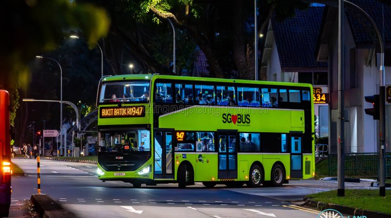 Bus 947 - Tower Transit Zhongtong N12D (SG4014Y)