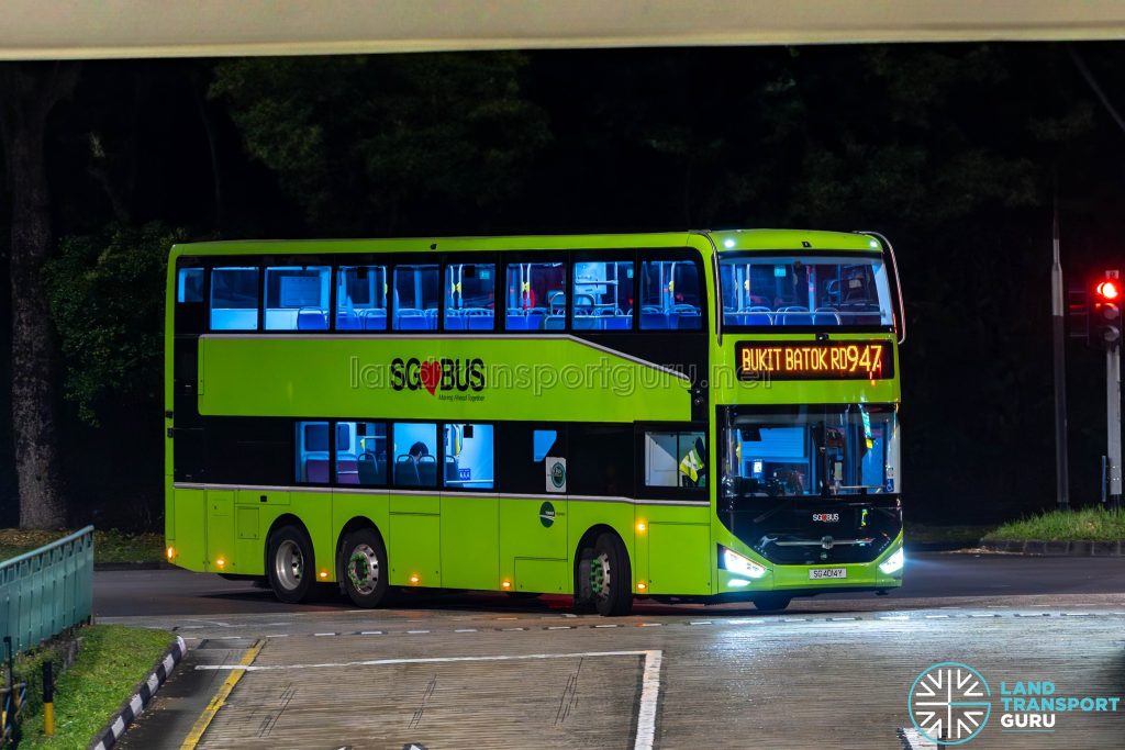 Bus 947 - Tower Transit Zhongtong N12D (SG4014Y)