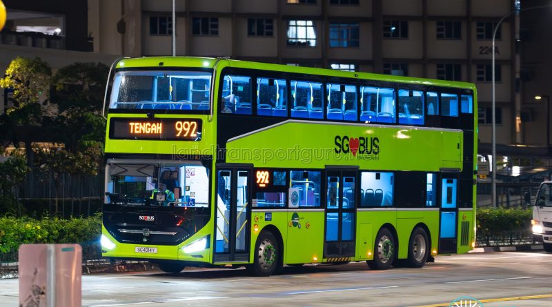 Bus 992 - Tower Transit Zhongtong N12D (SG4014Y)