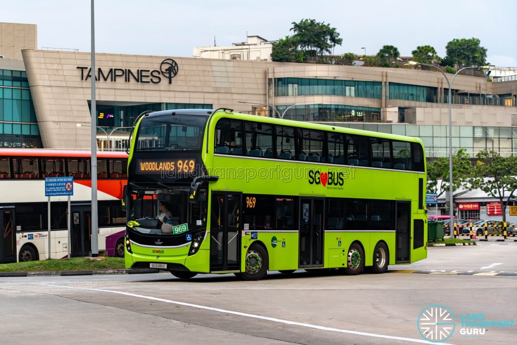 Bus 969 - Tower Transit Alexander Dennis Enviro500 3-door (SG6381Z)