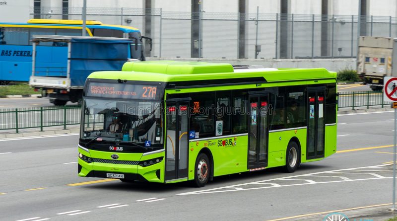 Bus 27A - SBS Transit BYD BC12A04 (SG3284R)