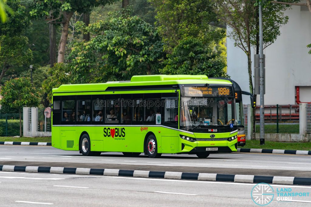 Bus 188e - SMRT Buses BYD BC12A04 (SG3348R)