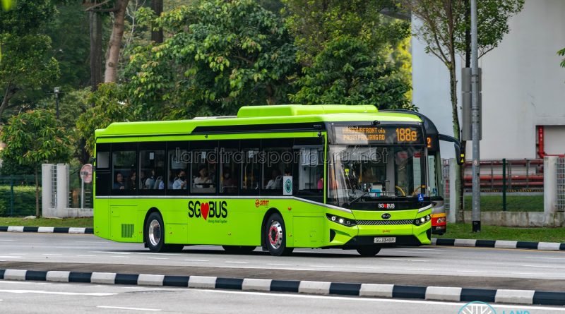 Bus 188e - SMRT Buses BYD BC12A04 (SG3348R)