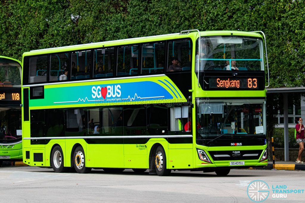 Bus 83 - Go-Ahead CRRC eD12 (SG4015U)