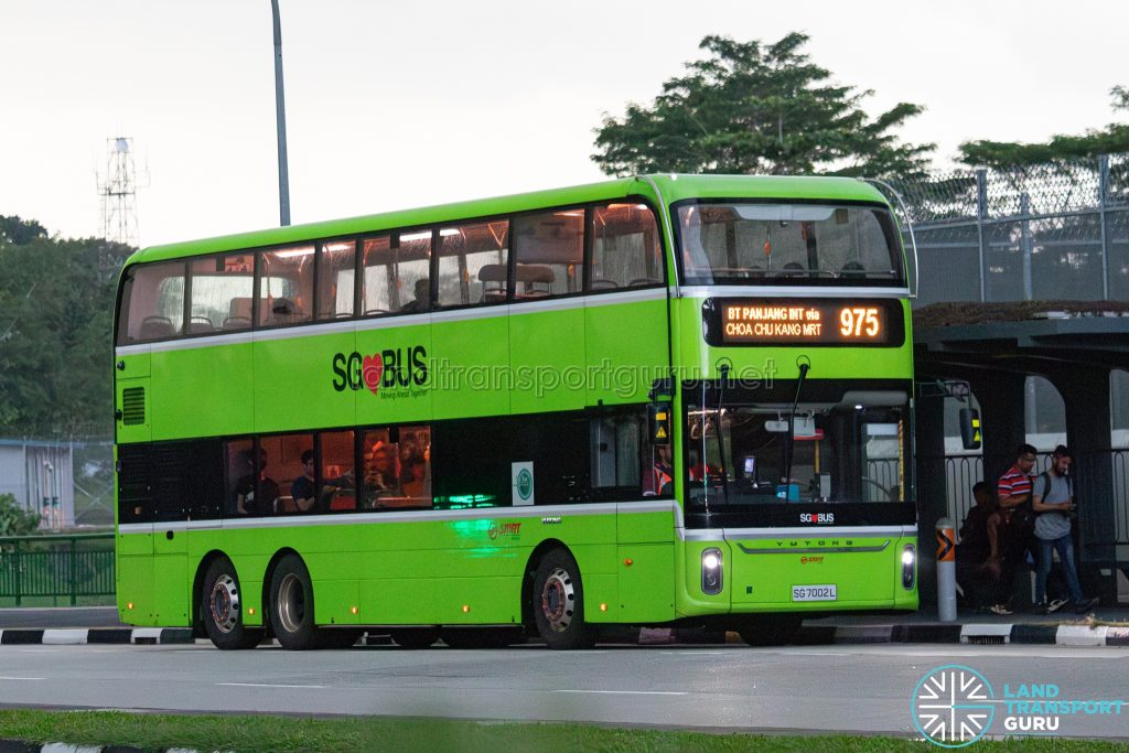 Bus 975 - SMRT Buses Yutong E12DD (SG7002L)