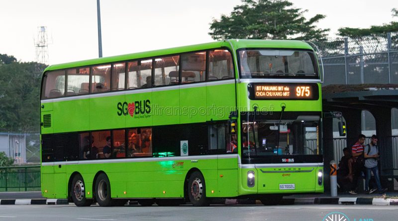 Bus 975 - SMRT Buses Yutong E12DD (SG7002L)