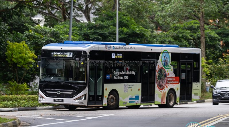 NUS ISB P - ComfortDelgro Bus Zhongtong N12 (PD1049T)