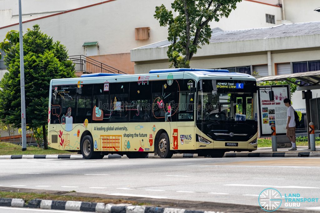 NUS ISB K - ComfortDelGro Bus Zhongtong N12 (PD593U)