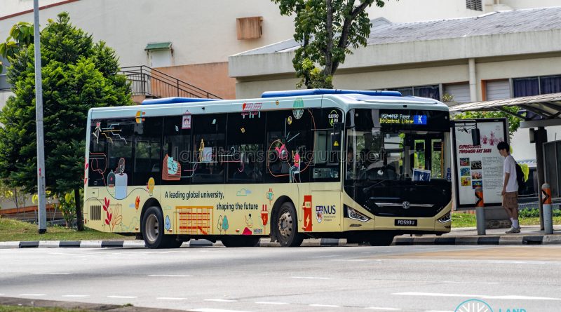 NUS ISB K - ComfortDelGro Bus Zhongtong N12 (PD593U)