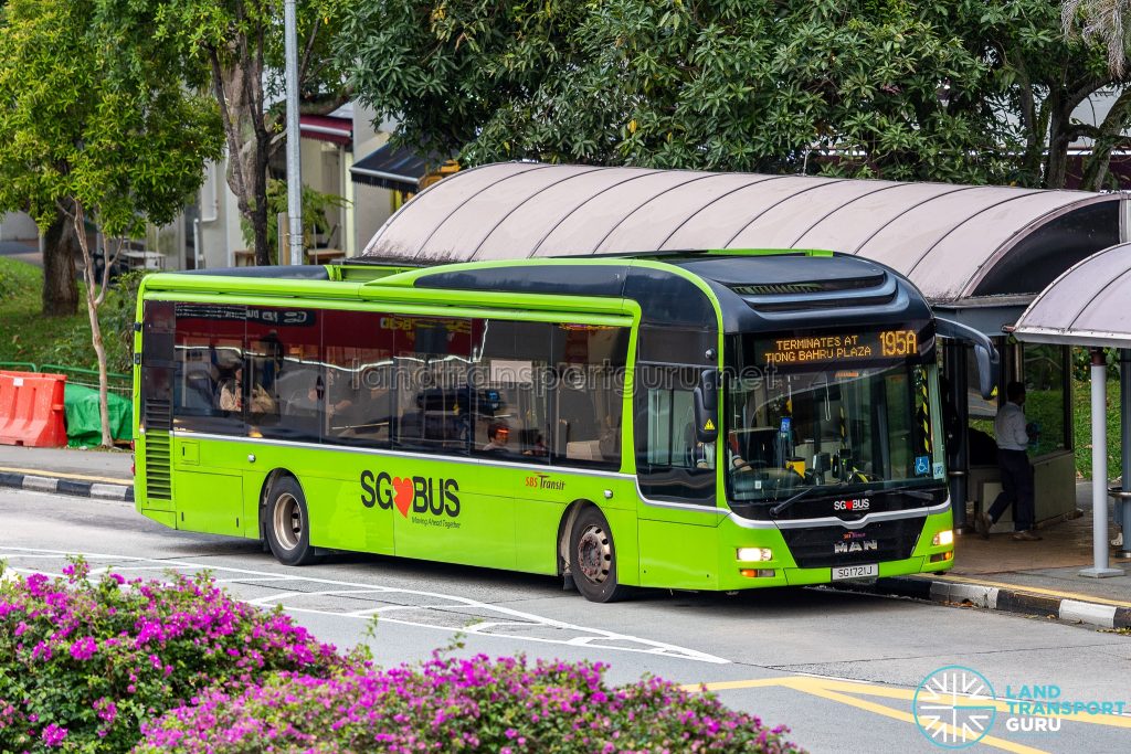 Bus 195A - SBS Transit MAN A22 (SG1721J)