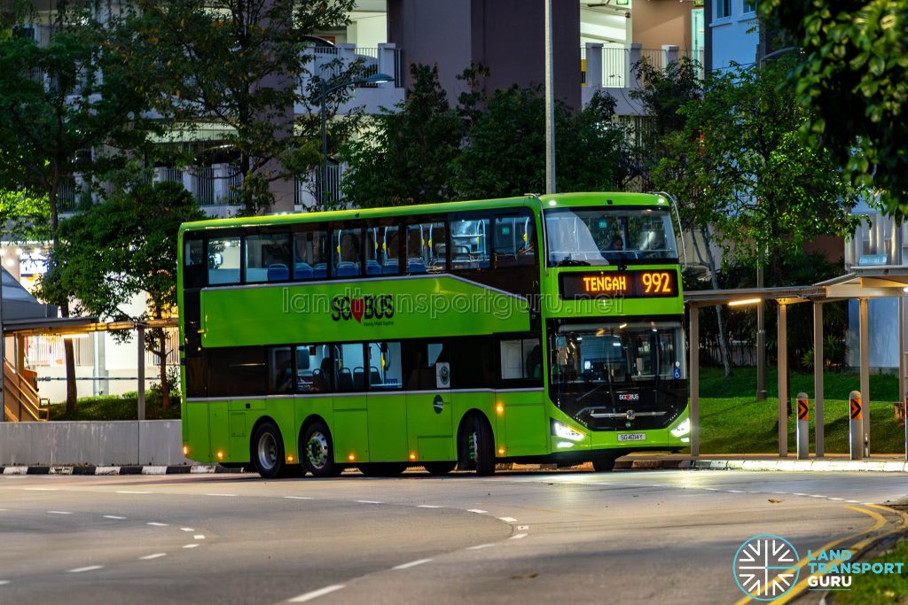 Bus 992 - Tower Transit Zhongtong N12D (SG4014Y)