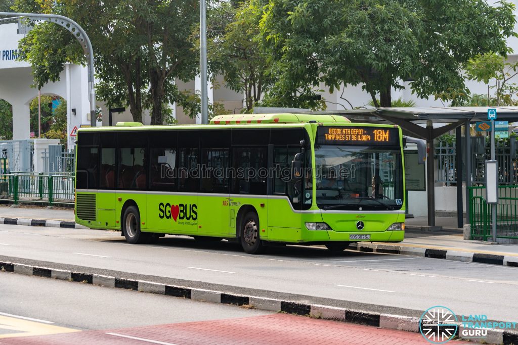 Bus 18M - SBS Transit Mercedes-Benz Citaro (SBS6873J)