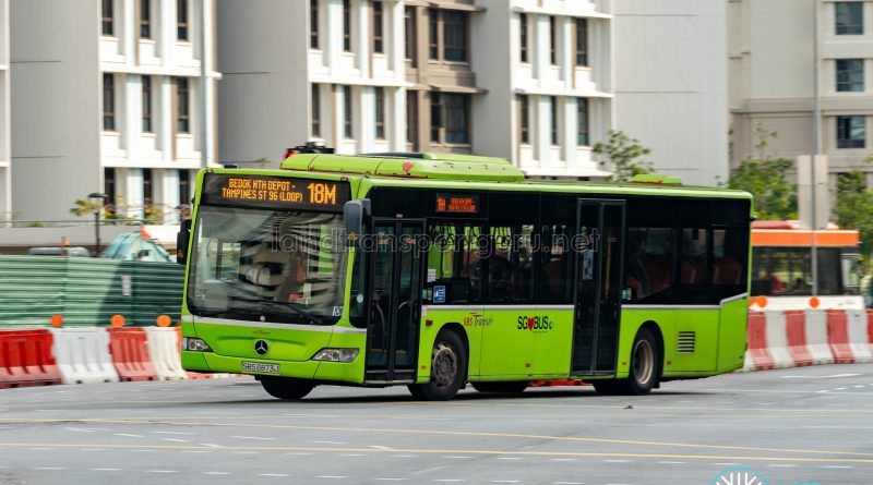 Bus 18M - SBS Transit Mercedes-Benz Citaro (SBS6873J)