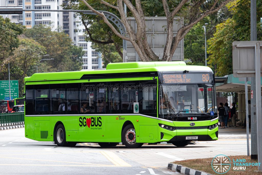 Bus 80 - SBS Transit BYD BC12A04 (SG3217K)