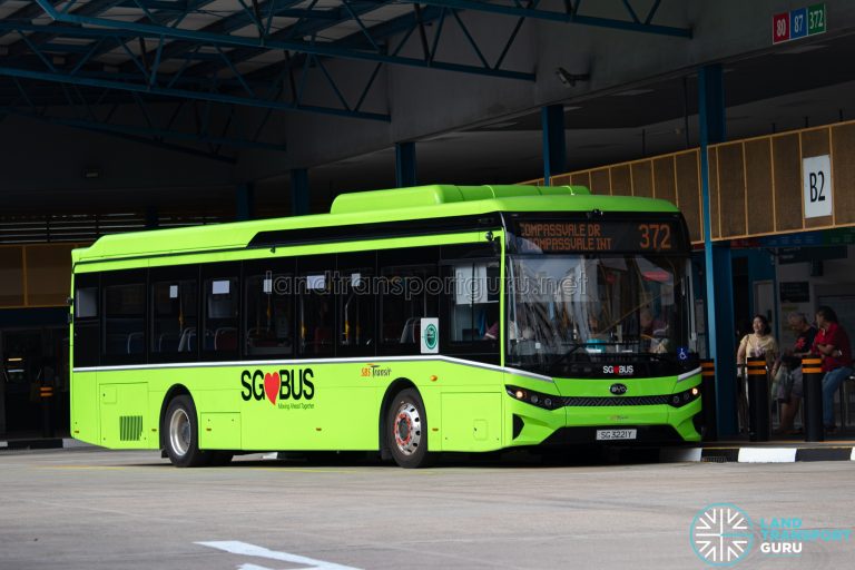 Bus 372 – SBS Transit BYD BC12A04 (SG3221Y) | Land Transport Guru