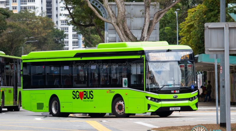 Bus 374 - SBS Transit BYD BC12A04 (SG3221Y)