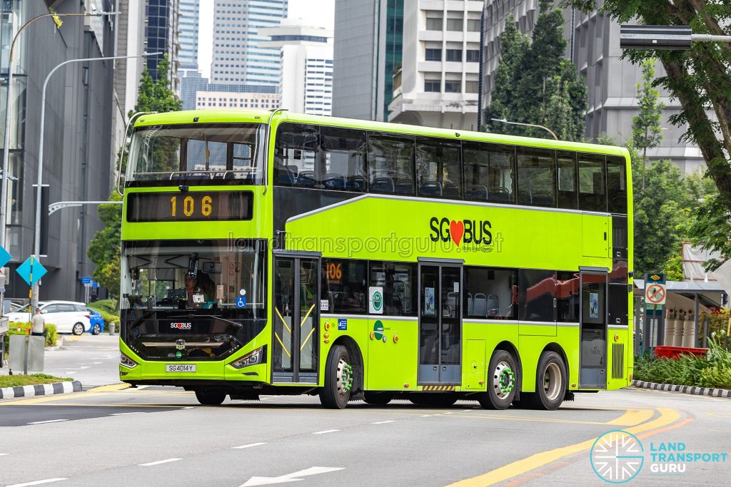 Bus 106 - Tower Transit Zhongtong N12D (SG4014Y)