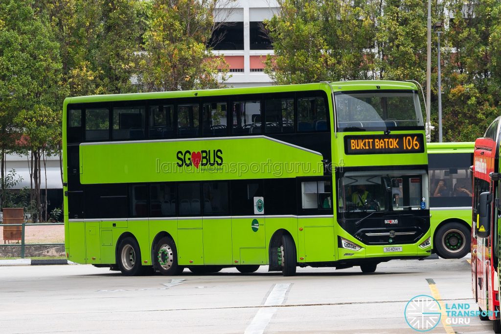 Bus 106 - Tower Transit Zhongtong N12D (SG4014Y)