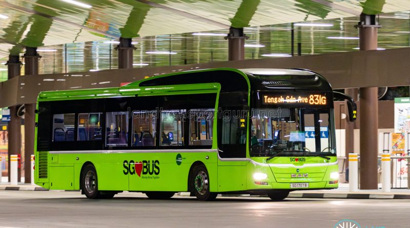 Bus 831G - Tower Transit MAN A22 (SG1707B)