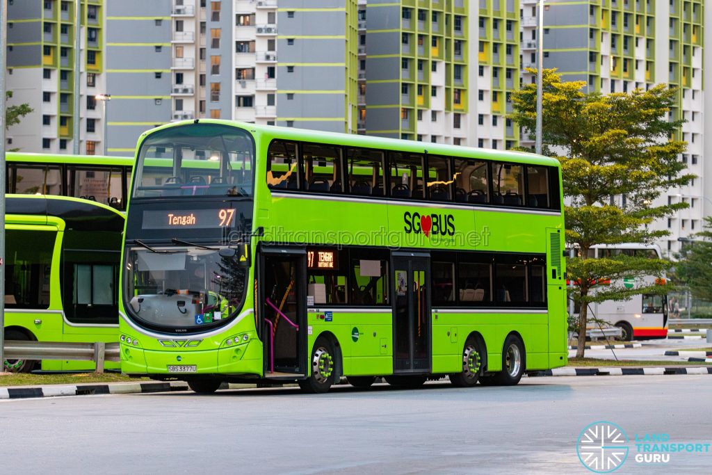 Bus 97 - Tower Transit Volvo B9TL Wright (SBS3377U)