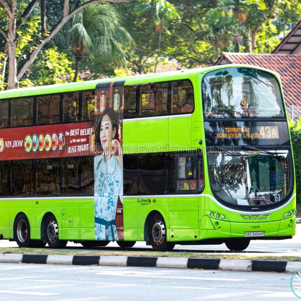 Bus 43A - Go-Ahead Volvo B9TL Wright (SBS3494P)