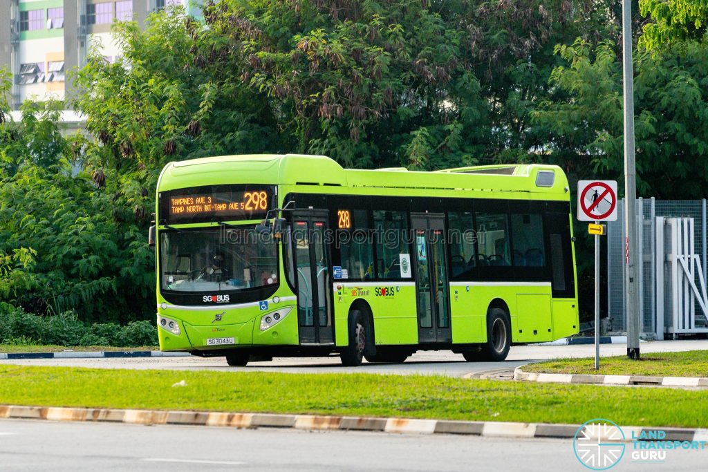 Bus 298 - SBS Transit Volvo B5LH (SG3043U)
