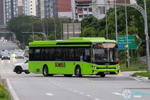 Bus 831W - Tower Transit BYD BC12A04 (SG3194S)