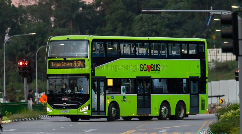 Bus 831W - Tower Transit Zhongtong N12D (SG4014Y)