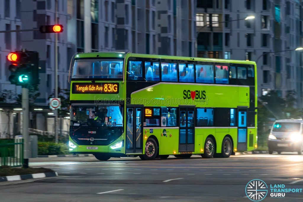 Bus 831G - Tower Transit Zhongtong N12D (SG4014Y)
