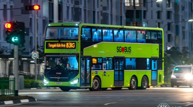 Bus 831G - Tower Transit Zhongtong N12D (SG4014Y)