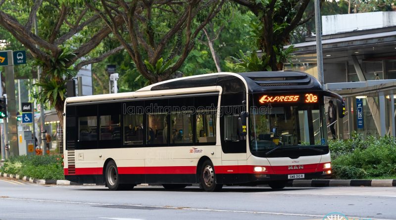 Bus 30e - SBS Transit MAN A22 (SMB310R)
