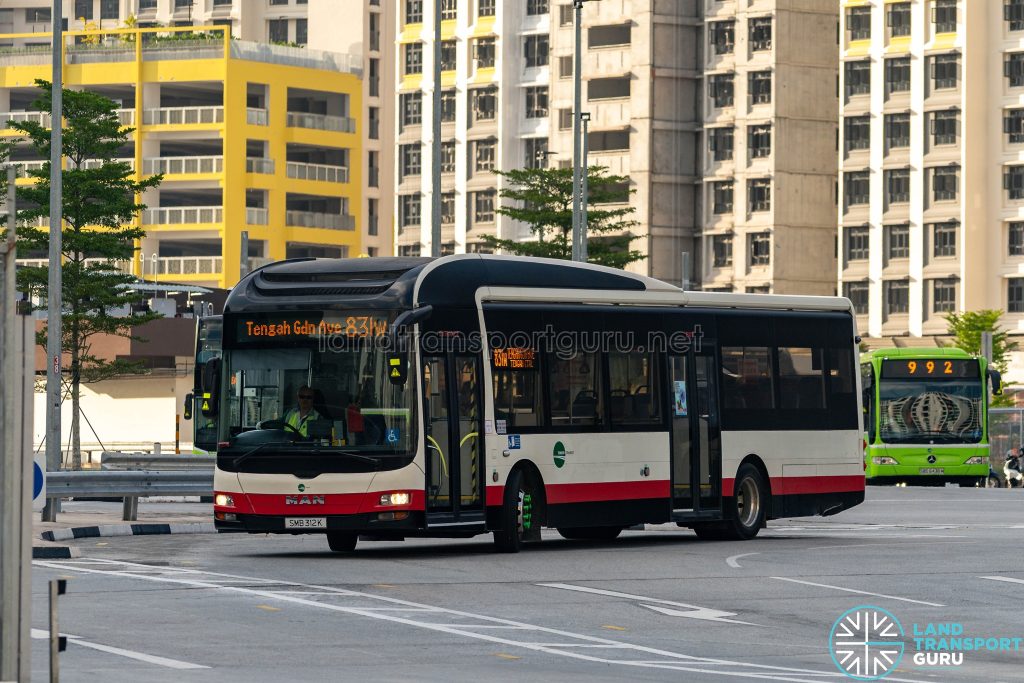 Bus 831W - Tower Transit MAN A22 (SMB312K)