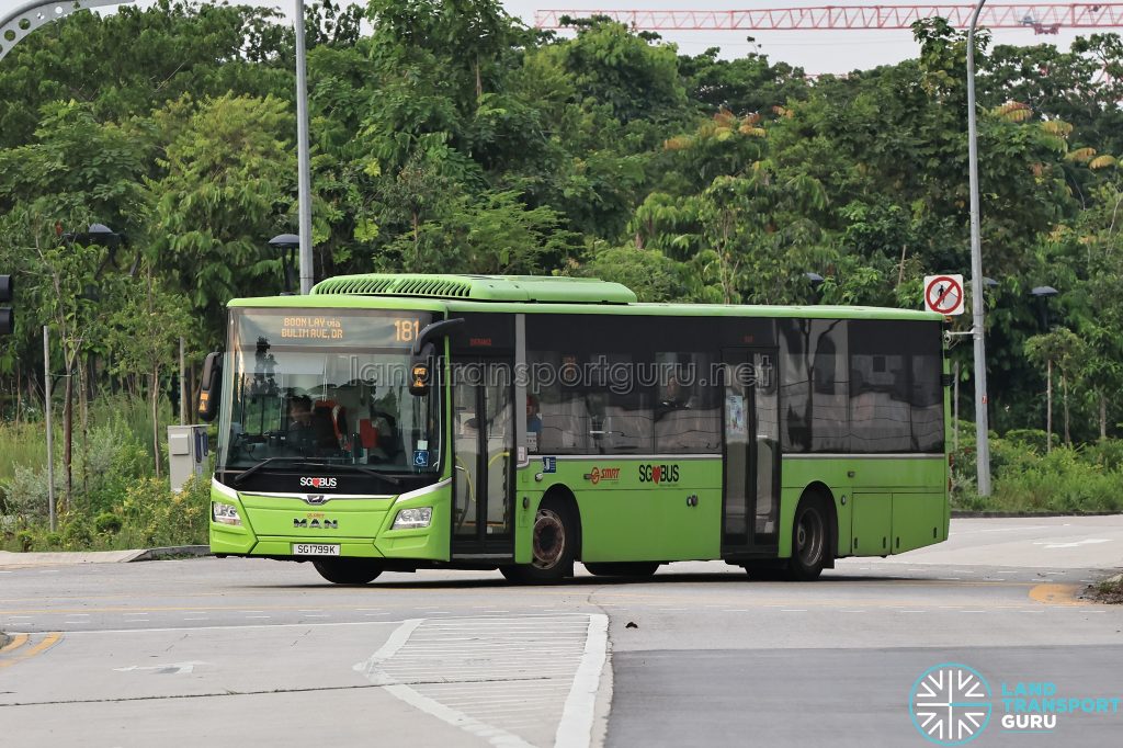 Bus 181 - SMRT Buses MAN A22 (SG1799K)