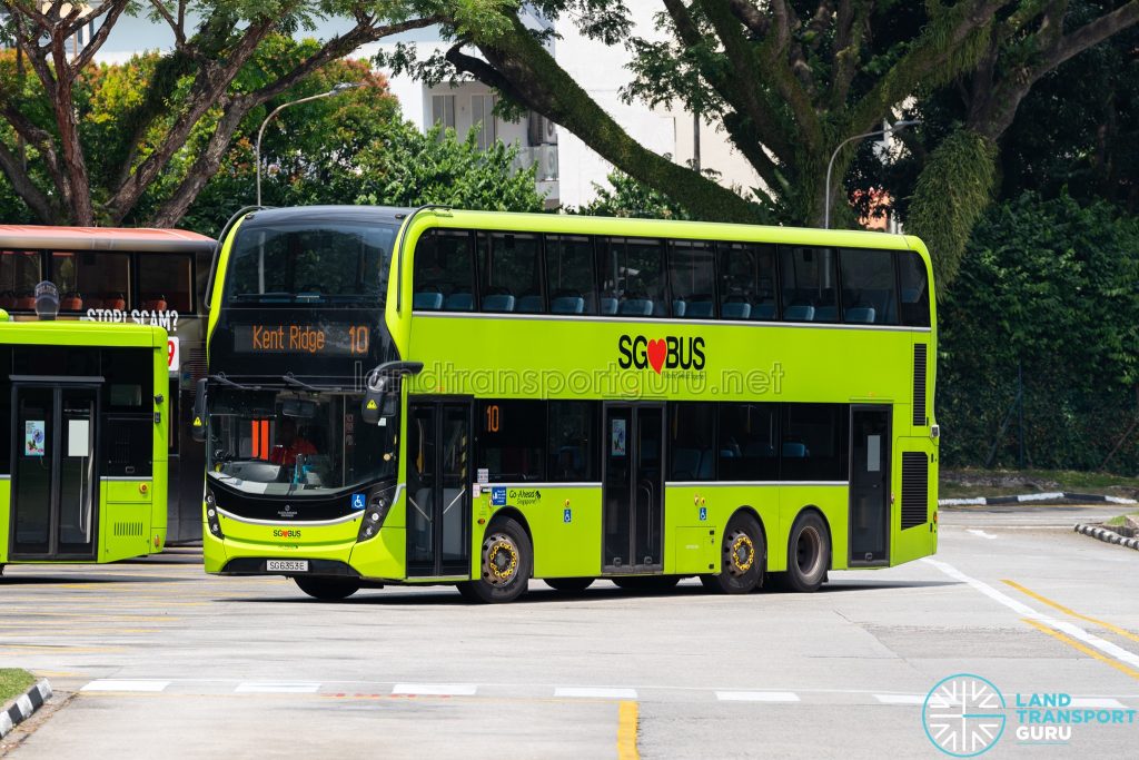 Bus 10 - Go-Ahead Alexander Dennis Enviro500 3-door (SG6353E)