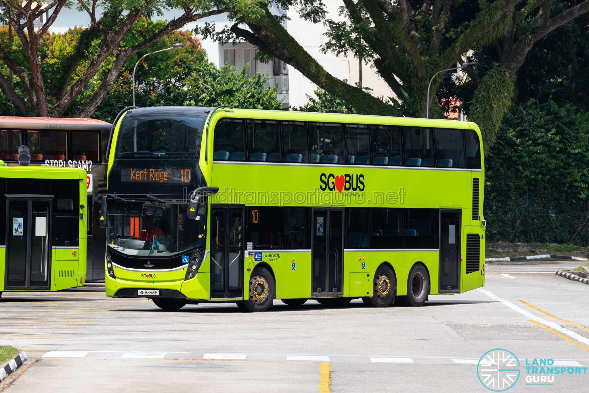 Bus 10 - Go-Ahead Alexander Dennis Enviro500 3-door (SG6353E)